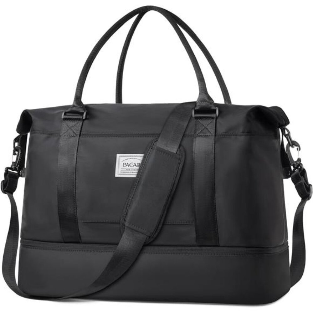 Travel Duffel Bag - Weekender, Overnight Gym Carry On Tote with Wet Pocket